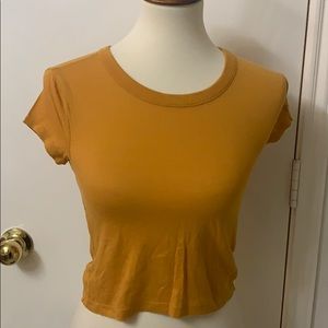 Orange Cropped Forever 21 Tee * Size Small *‎